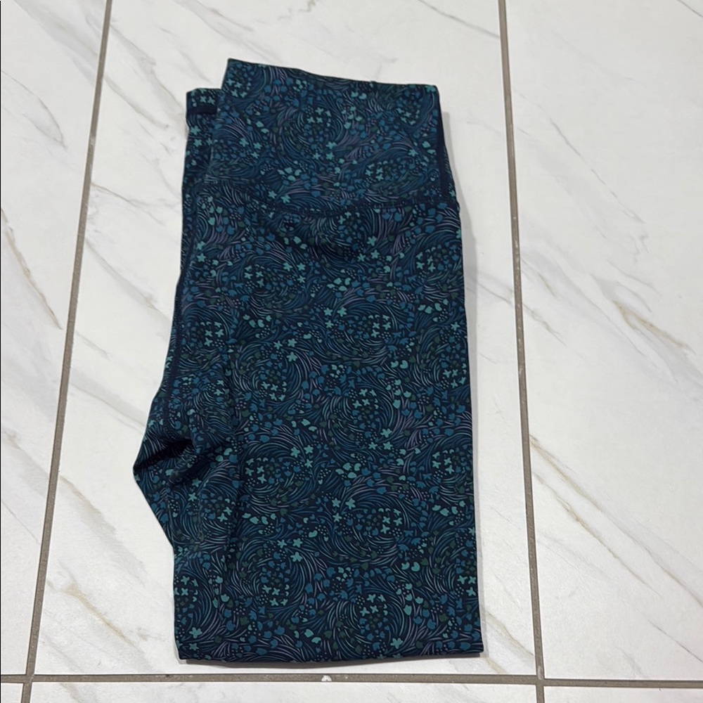 ZYIA Blue Patterned Leggings